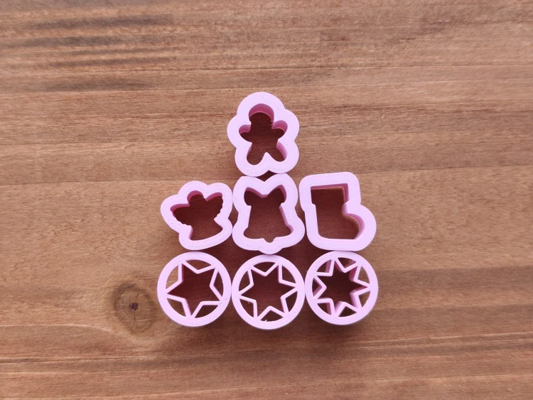 Sada vykrajovátek Miniatury – 7 druhů 1,7 cm