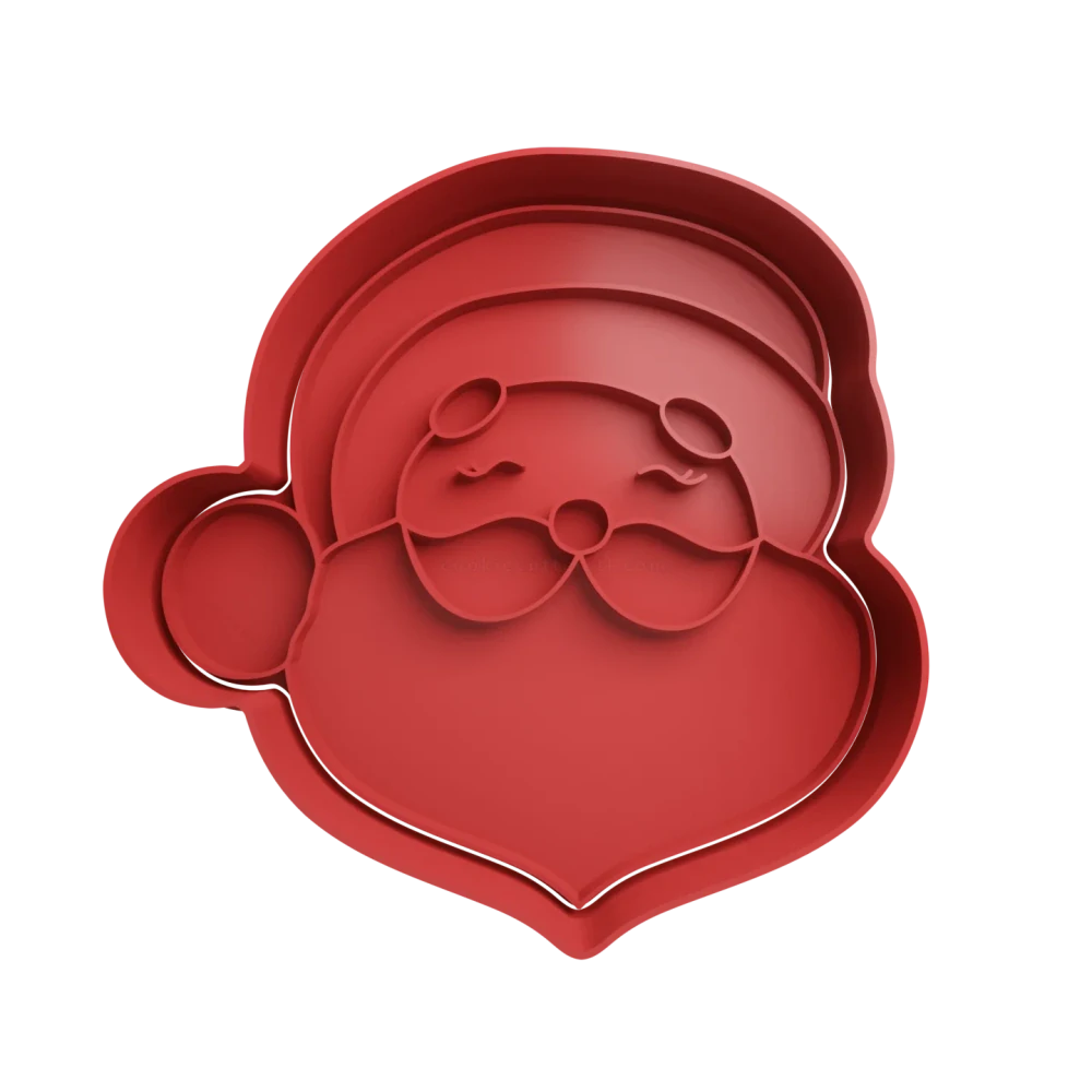 Vykrajovátko s razítkem Santa Claus hlava 2