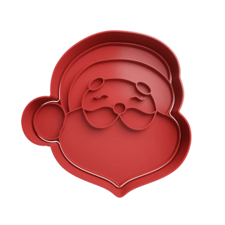 Vykrajovátko s razítkem Santa Claus hlava 2