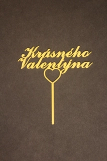 Mini ozdobný zápich Krásného Valentýna